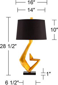 Luxury Modern Abstract Aluminum <b>Round</b> <b>Table</b> Lamp Gold Finish Designer Home Decor <b>Bedside</b> Lamp Diwali Edition Indian Exporte - Product Image 4