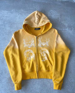 Sudadera con cremallera Vintage para hombre de peso pesado Sudadera con capucha de gran tamaño Logotipo personalizado Impresión de pantalla Gráfico Invierno Carta bordada en 3D - Product Image 1