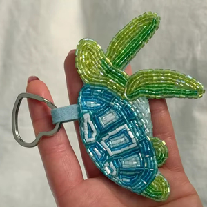 Crystal Beaded Fig Bag Charm Seed Bead Embroidery <b>Keychain</b> for Women's Gift Cute Waterproof Eco-Friendly <b>Keychain</b> - Product Image 1