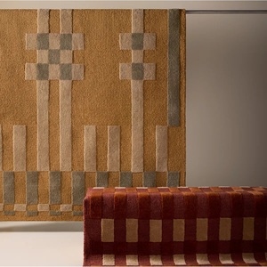 Alfombra Geométrica Contemporánea Beige Hecha a Mano, Alfombra Moderna y Suave para Sala de Estar, Dormitorio, Decorativa, de Diseño, para Cubrir el Suelo del Hogar - Product Image 4