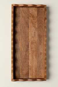 Bandeja de Servir de Madera Hecha a Mano Personalizada |   Mesa de Centro Moderna de Lujo con Bandeja Otomana |   Regalo Personalizado, Té para el Desayuno y Aperitivos - Product Image 4