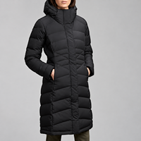 Nouvelles parkas longues pour femmes de haute qualité, vestes matelassées, vestes rembourrées, fabrication sur mesure, logo personnalisé, vestes rembourrées unies