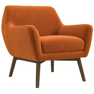 Chaise Longue Panom in Velluto Arancione Bruciato per Relax e Riposo - Product Image 3