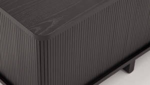 Armoires de salon modernes en bois mobiles sur roulettes - Product Image 3