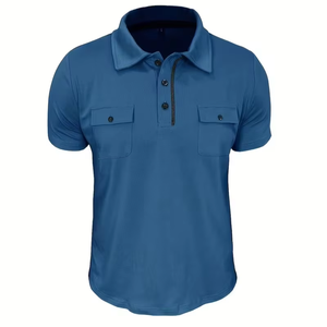 T-shirt de golf à manches courtes pour hommes avec imprimé camouflage personnalisé pour polo avec tissage tricoté respirant Style décontracté de la collection du Bangladesh - Product Image 1