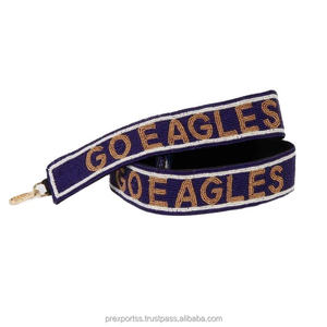 Go Big Red College Gameday Bandoulière perlée réglable Sac à bandoulière brodé avec logo personnalisé fait à la main Accessoire de mode - Product Image 5