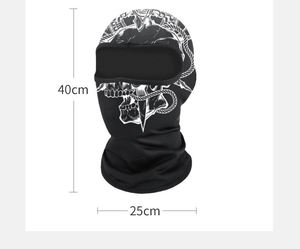 Vente en gros de balaclavas de ski personnalisés avec logo imprimé, unisexes, en polyester, thermiques, imperméables, multicolores, pour la moto - Product Image 2