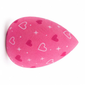 Esponja de Maquillaje con Patrón de Corazón Rosa, Esponja de Belleza sin Látex, Aplicador de Base Cosmética - Product Image 3