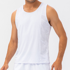 Custom Loose Running Muscle Mens Cotton Spandex Running Fitness Stringer Sports Gym <b>Workout</b> <b>Tank</b> <b>Tops</b> for Men - Product Image 6