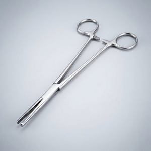Pinzas Bengolea Kocher para arterias, 245 mm, rectas y curvas, 1x2 dentadas, de acero inoxidable, juego de instrumentos quirúrgicos manuales - Product Image 3