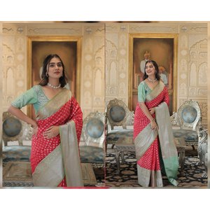 ANARKALI PAITHANIPUR PREMIUM DISEÑADOR SAREE - Product Image 1
