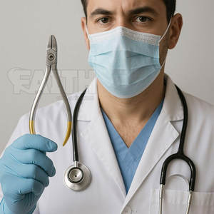 Instrumentos Quirúrgicos Dentales Ergonómicos Manuales de Acero Inoxidable, Cortadores de Alambre de Ortodoncia en Venta - Product Image 6