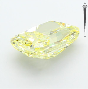 Diamante Cultivado en Laboratorio con Certificación IGI, Corte Radiante de 4.00 CT, Color Amarillo Intenso Fantasía, Claridad VS1, CVD LG 792671556, ROYAL GEMS PARA JOYERÍA - Product Image 2