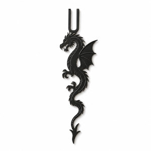 Laser Cut Dragon <b>Bookmarks</b> | Brass Cut Metal Dragon Scale <b>Bookmark</b> | Engraved Zinc Alloy Craft Reader <b>Gift</b> OEM - Product Image 1