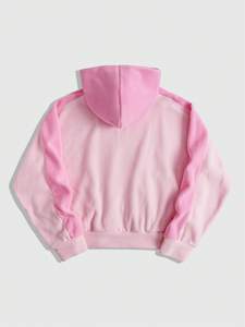 Sudaderas de Lujo para Mujer, de Algodón, Personalizadas, con Bordado de Marca Privada Disponible, Color Rosa, Cierre Frontal con Cremallera, Colección Casual Streetwear, Suministro OEM - Product Image 2