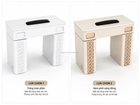 Tables à ongles modernes en MDF et contreplaqué haut de gamme, personnalisables, écologiques et durables, pour salons de manucure – Nouveauté Vietnam