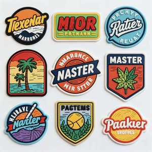 Parches Personalizados con Logotipo de Marca en Relieve, de Tela, Fieltro, PVC Ecológico, Goma Suave, Bordados, Rectangulares, 3D, con Gancho y Bucle, para Bolsas, 7-10 - Product Image 2