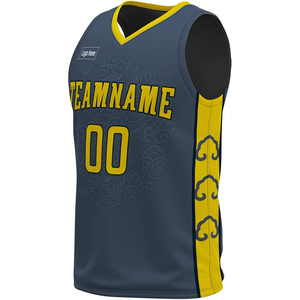 Conjunto de Uniforme de Baloncesto Sublimado Personalizado, Jersey Transpirable de Secado Rápido y Resistente para Hombre, Servicio OEM - Product Image 2