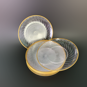 Plateau rond en plastique PP pour sushis, sashimis, fruits de mer, pizzas et présentation de plats de cuisine japonaise, fabriqué au Vietnam, acceptant les commandes personnalisées - Product Image 6
