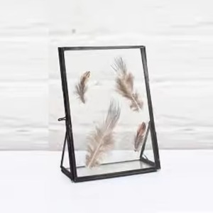 Luxury Interior Picture <b>Frame</b> Wall <b>Mounted</b> Glass Metal Photo Display Holder - Product Image 1