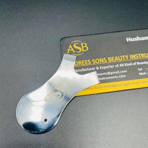 Herramienta de permanente en forma de Y de acero inoxidable con acabado plateado, impresión de logotipo personalizado, cepillo en Y para levantar pestañas - Product Image 4