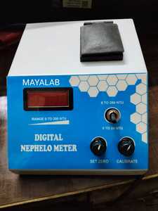MAYALAB เครื่องวัดคุณภาพน้ำไมโครโปรเซสเซอร์ เครื่องวัดความขุ่นพร้อมจอแสดงผลดิจิตอล สีฟ้าเทา ค่าการนำไฟฟ้า 0-100 S/cm - Product Image 3
