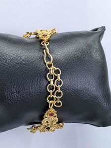 Pulsera de Lujo para Mujer, a la Moda, Resistente al Agua, con Cristales y Borlas, de Primera Marca, Chapada en Oro de 18K, con Imitación de Perlas - Product Image 5