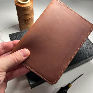 High Quality Leather Passport Holder RFID Travel Wallet Slim Design <b>Card</b> Organizer Custom Logo OEM in Reasonable Price - Product Image 3