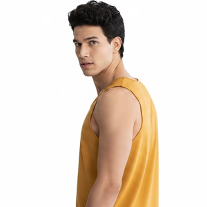 Débardeurs de sport pour hommes en polyester/coton tricoté de haute qualité, écologiques, anti-UV, séchage rapide, respirants, pour la musculation - Product Image 2