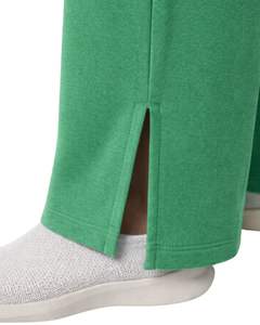 Pantalon de survêtement vert herbe pour femme, coupe large, taille élastique avec cordon de serrage, décontracté, coupe droite, doux et confortable pour la détente - Product Image 5