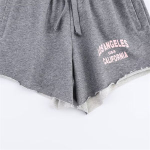 Pantalones Cortos Casuales de Cintura Alta con Cordón Ajustable para Mujer, Primavera 2025, Estilo Vintage, Nueva Moda, Estampados, 100% Algodón - Product Image 3