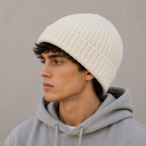 Nouveau bonnet en laine tricoté chaud pour homme, version coréenne, idéal pour l'extérieur et l'hiver, pour jeunes - Product Image 2