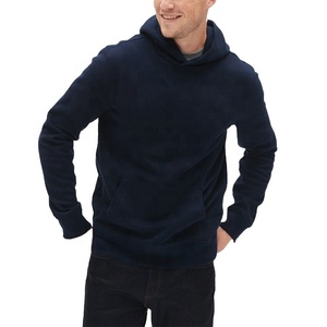 2021 Logo personnalisé léger 100% coton hommes à capuche en gros surdimensionné Streetwear anti-rétrécissement brodé à capuche - Product Image 2