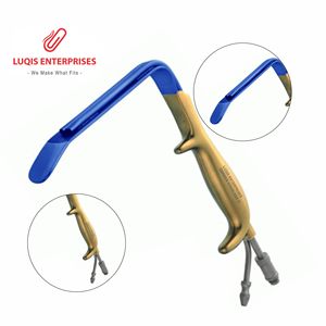 Ferriera Style Retractor Insulated with Fibre <b>Optic</b> Light Guide and Suction Tube <b>Instrument</b> - Product Image 1