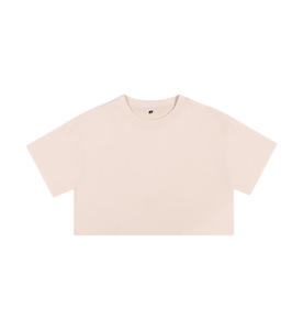 Camiseta Corta de Moda para Mujer, Ropa de Algodón, Venta al por Mayor Directa de Fábrica, Suministro a Granel - Product Image 5