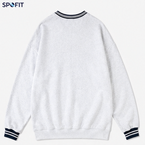 Sudadera Casual de Cuello Alto para Mujer, Otoño-Invierno-Primavera, con Bordado de Letras Griegas Impresas Personalizadas, Ecológica y Transpirable - Product Image 5