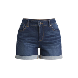 Shorts en jean pour femme de qualité supérieure, taille plus, décontractés, bleus, délavés, mini-jeans, effet push-up, pour l'été - Product Image 2