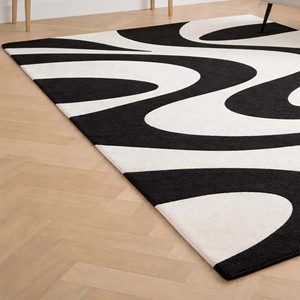 Modern Luxury Hand Tufted Wool Rug Premium Home Styling rug Contemporary Designer Artistic Statement Rug For Bedroom Home Decor - Product Image 5