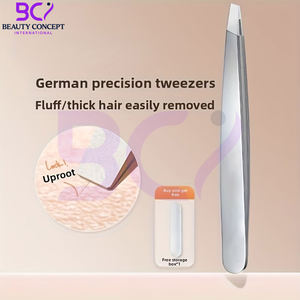 Facile à utiliser, durable, élégant, antidérapant, qualité classique, acier inoxydable, pointe inclinée, réutilisable, léger, parfait pour l'épilation des sourcils - Product Image 4