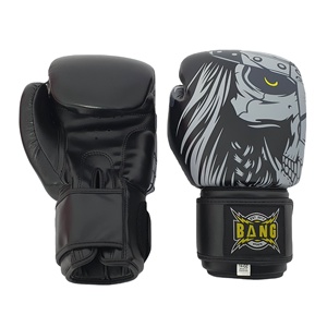 Gants de boxe en cuir PU personnalisés professionnels de qualité supérieure évacuant l'humidité réglable pour la fermeture pour les arts martiaux Muay Thai - Product Image 2