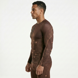 Camiseta de compresión ligera para sublimación, ideal para invierno, la mejor calidad OEM, camiseta de compresión para artes marciales para hombre con logotipo personalizado por sublimación - Product Image 6