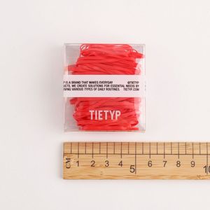 Élastiques à cheveux TIETYP, bandeaux en caoutchouc élastique, couleur unie, minimaliste, moderne, usage quotidien, pour femmes, emballage en carton, fabriqué en Corée - Product Image 6