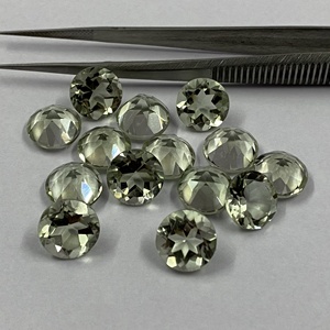 AAA Haute Qualité Belle Améthyste Verte Naturelle 10mm/Prasiolite Ronde Brillante Pierre Précieuse Lâche Du Fabricant - Product Image 3