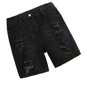 shorts for women Custom Active Wear Blank Quick Dry <b>Jogging</b> Distressed Acid Washed Women <b>Denim</b> women's shorts Wholesale - Product Image 4