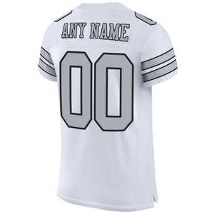Maillot de football personnalisé pour homme, série blanche, impression par transfert thermique, manches longues, respirant, séchage rapide, 100% coton - Product Image 4