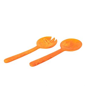 Customized Multicolor Resin Salad Spoon <b>Tabletop</b> Kitchen Tool Eco-Friendly Food Safe Serving Epoxy Resin Spoon - Product Image 2