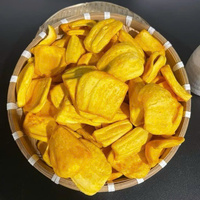 Knapperige vacuümgefrituurde jackfruit chips, gesneden VF model KIM LONG merk, natuurlijke zoete smaak, 10kg bulk export snack leverancier