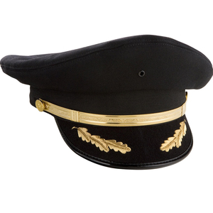 Casquettes de capitaine personnalisées avec options de tissu en laine, broderie à la main disponible, style uniforme, couvre-chef pour occasions formelles et événements - Product Image 1