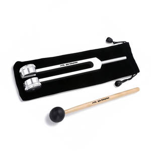 Diapason manuel 128 Hz en aluminium de qualité supérieure avec marteau en silicone et sac de protection, certifié CE, pour la thérapie sonore - Product Image 2