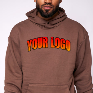 Sudadera con capucha de algodón extragrande para hombre con logo personalizado, estilo streetwear con cremallera, rosa con estampado de pedrería y hombros caídos - Product Image 5